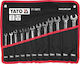 Yato Combination Wrenches Ratchet Joint Set 12pcs