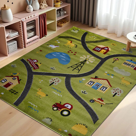 Kids Synthetic Activity Mat Farm 160x210cm
