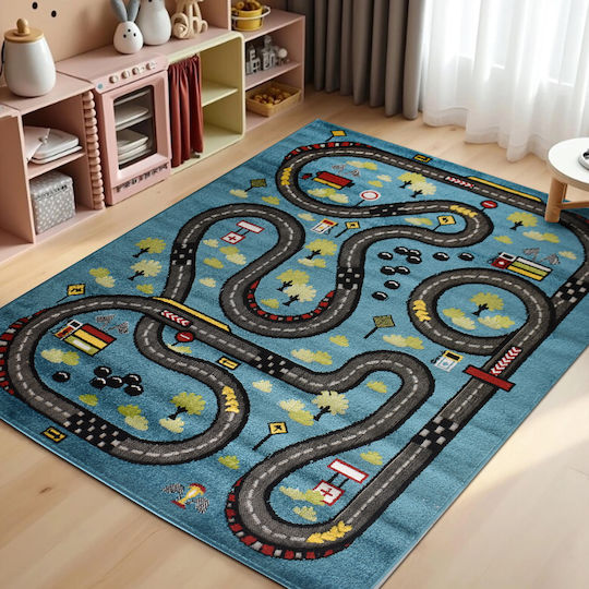 Детска игрална пътека Син 160x210см