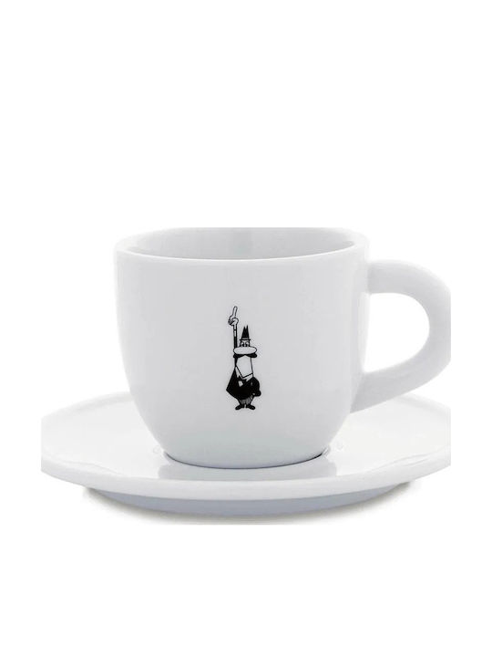 Bialetti Φλιτζάνι Cappuccino από Πορσελάνη Λευκό 240ml