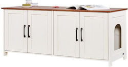 Vevor Επικαλυμμένη Ξύλινη Κατασκευή Άμμου Γάτες 4 Πόρτες 2 Εισόδους Καφέ & Άσπρη Πολυχρηστική Καταστολή Οσμών Jsdmmspwq472z9plh002v0 Vevor Επικαλυμμένη Ξύλινη Κατασκευή Άμμου Γάτες 4 Πόρτες 2 Εισόδους Καφέ & Άσπρη Πολυχρηστική Καταστολή Οσμών Jsdmmspwq472z9plh002v0