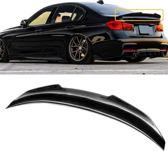 Car Rear Spoiler Trunk Black Plastic Glossy Bmw F30 2012-2018 M4 Style