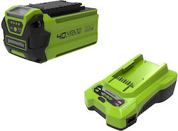 40v Battery Charger Starter Kit + Aku 4 Ah Gsk40b4