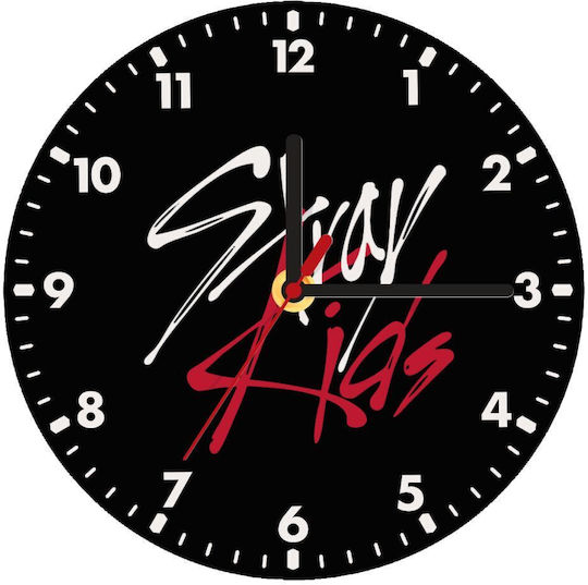 Koupakoupa Παιδικό Ρολόι Τοίχου Stray Kids Ξύλινο 20εκ.