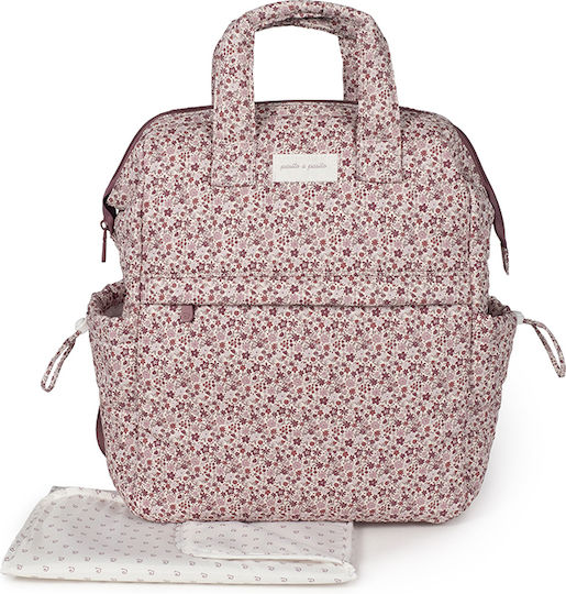 Pasito a Pasito Diaper Bag Burgundy 29x40x17cm.