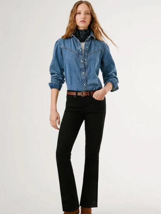 Women's Jean Trousers in Bootcut Fit Black