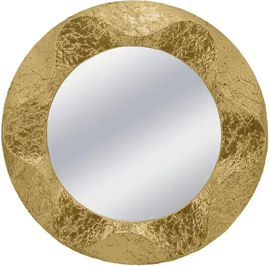Marhome 15-10248 Καθρέπτης Χρυσός Διαμέτρου 104cm