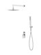 Cersanit Mille Built-in Faucet Mixer for Shower Silver