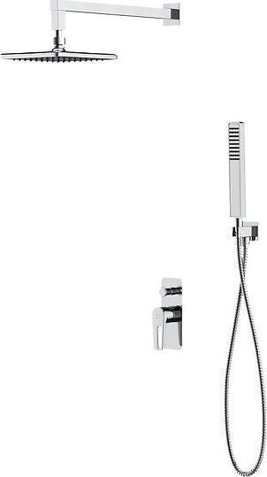 Cersanit Mille Built-in Faucet Mixer for Shower Silver