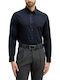 Long-sleeved Cotton Shirt Blue