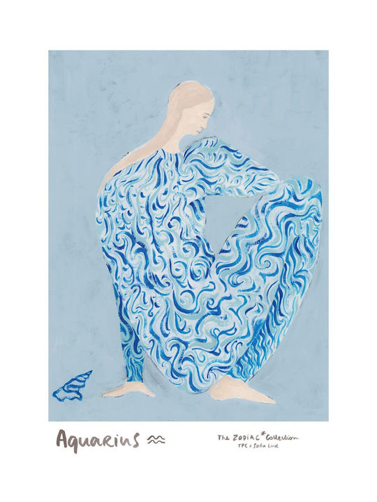 Πόστερ Aquarius Sofia Lind Γαλάζιο 50 X 70 Cm Poster Club