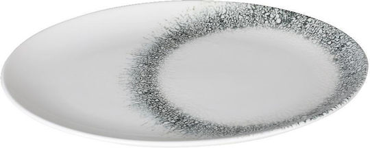 Kutahya Porselen Servierplatte Oval aus Porzellan Schwarz 32x19cm 1Stück