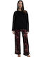 Giota Winter Women's Pyjama Set Black