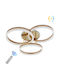 Keskor Ceiling Mount Light 55cm Gold with Integrated LED