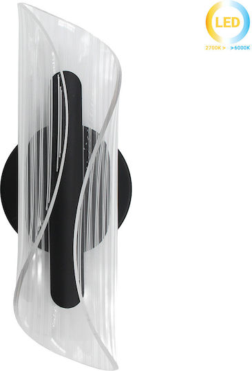 Keskor Lamp Wall LED Black 26x9.5x10cm Keskor Lamp Wall LED Black 26x9.5x10cm