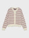Women's Knitted Cardigan with Buttons Pink