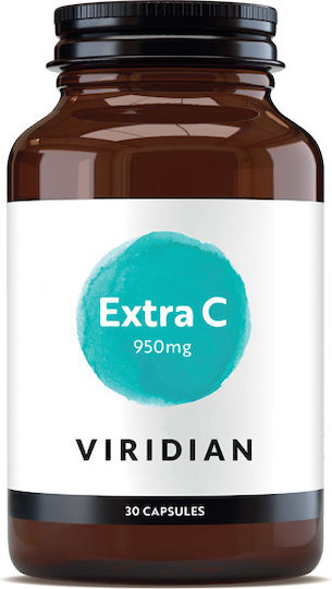 Viridian Extra C Βιταμίνη για Ενίσχυση του Ανοσοποιητικού, τo Δέρμα & Αντιοξειδωτική δράση 30 κάψουλες