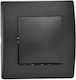 Makel Lillium One-Way Wall Switch With Black Frame