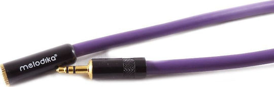 Melodika 3.5mm Jack Cable - 3.5mm Female Purple 4m