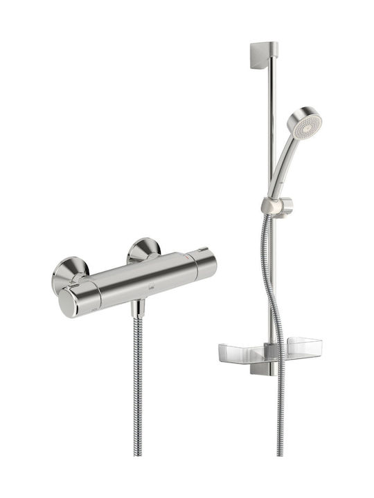 Oras Duschsäule mit Armatur Silber
