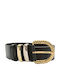Leather Women's Belt Black