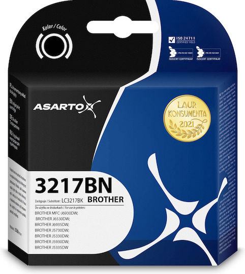 Asarto Ink Cartridge Asarto Brother 3217bn Lc3217bk 550 Pp Black