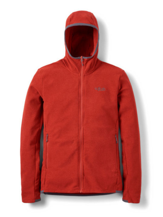 Men's Fleece Cardigan Tuscan Red