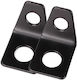 2 Pieces Seat Belt Anchor L Shape Car Modifications Black