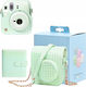 Loveinstant Set 2in1 Kameratasche Fuji Instax Mini 12+ Album 64 Bilder Grüne