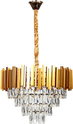 Keskor Chandelier Ø48cm with Crystals Gold