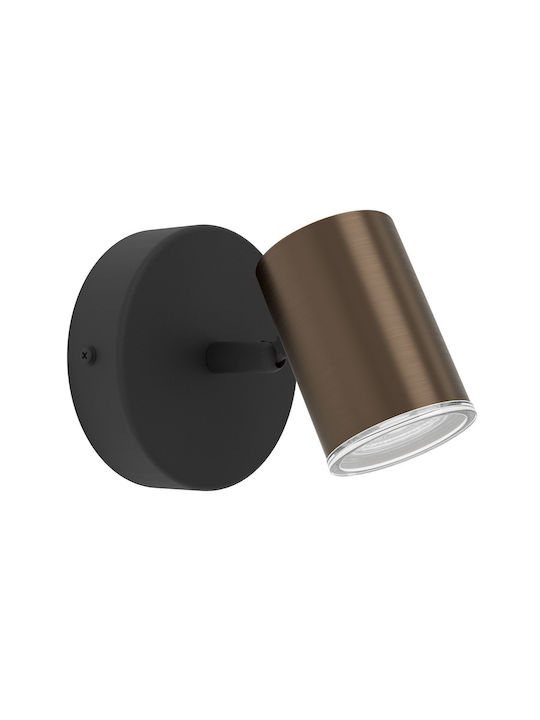 Eglo Consuma Single Spot with GU10 Lamp Adapter in Bronze Colour