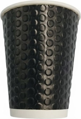 Ecocraft Einwegbecher Papier Schwarz 360ml 25Stück