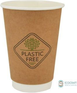 Ecocraft Ποτήρι μιας Χρήσης Χάρτινo Διπλότοιχο 355ml 25τμχ