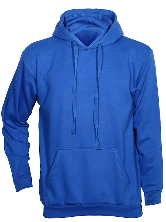Kprime Swp280c Blue Sweatshirt Work Shirt with Hood Front Pocket #swp280crb