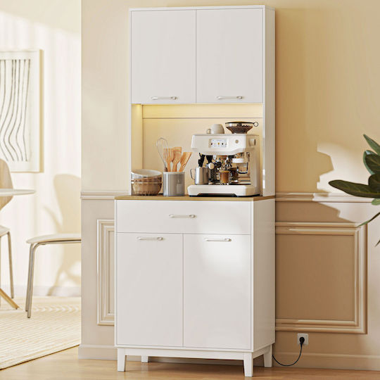 Entry Furniture with Hanger White 71x40x180cm
