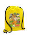 Koupakoupa Italian Brainrot Friends Gym Backpack Yellow