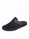 Leather Men's Slippers Blue Anatomical