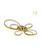Keskor Deckenleuchte 65cm Gold mit Integrierter LED