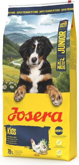 Josera Kids 12.5kg Ξηρά Τροφή χωρίς Σιτηρά για Κουτάβια Μικρόσωμων & Μεσαίων Φυλών με Πουλερικά, Σολομό και Ρύζι