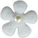 Titanum Easter Flower Fabric White 3x3x3cm Set 15pcs
