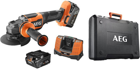 AEG Tools BEWS 18-125BLPX2-502C Polizor unghiular 125mm Baterie Fără perii 2x5Ah