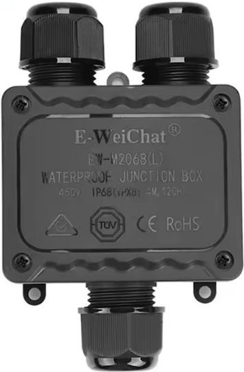 Waterproof Junction Box IP68 3 Cable Glands