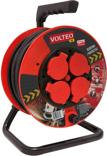 Volteo Extension Cable Heavy Duty Reel 40m Cable H05rr-f 3*1.5mm