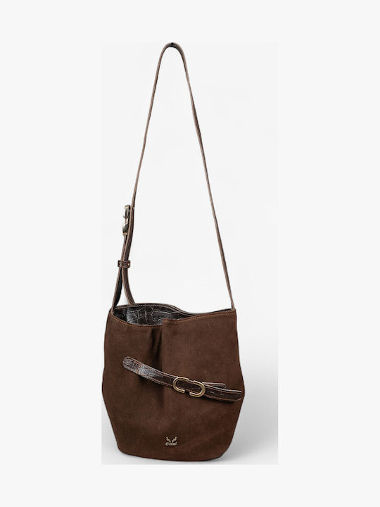 Leather Women's Bag Crossbody Brown