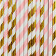 Καλαμάκια "pink/gold"