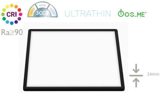 Fos me Τετράγωνο LED Panel 45W