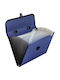 Deli Geantă de Desen din Plastic cu Mâner 24.5x3x33.2cm Albastru