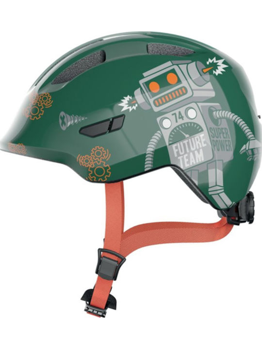 Abus Smiley 3.0 Kids' Helmet for City Bike Green with MIPS Protection