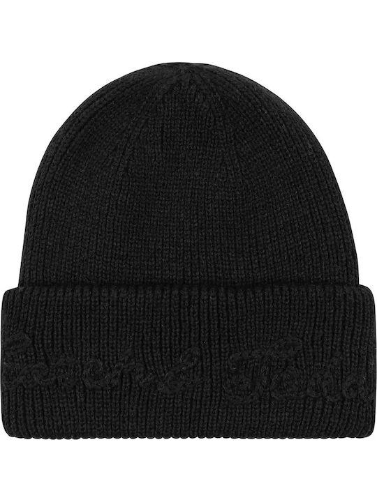 Beanie Unisex Beanie Knitted in Black color