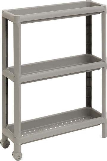 DEA home Επιδαπέδια Ραφιέρα Μπάνιου Πλαστική 53x17x71cm Γκρι